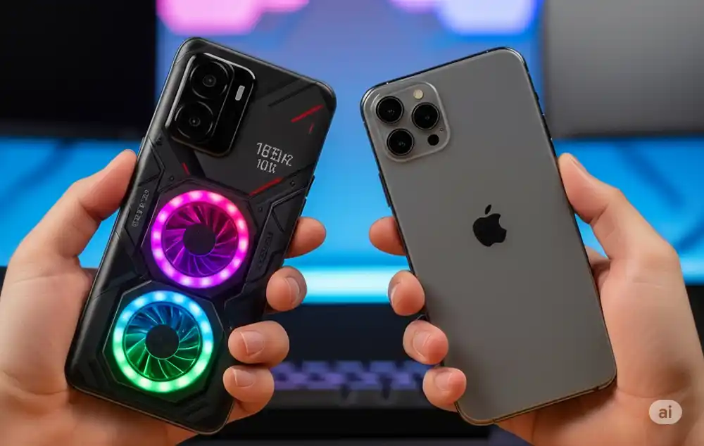 Red Magic 10 Air vs iPhone 16 Pro Max: Gaming, Camera, Battery & More Red Magic 10 Air vs iPhone 16 Pro Max 2