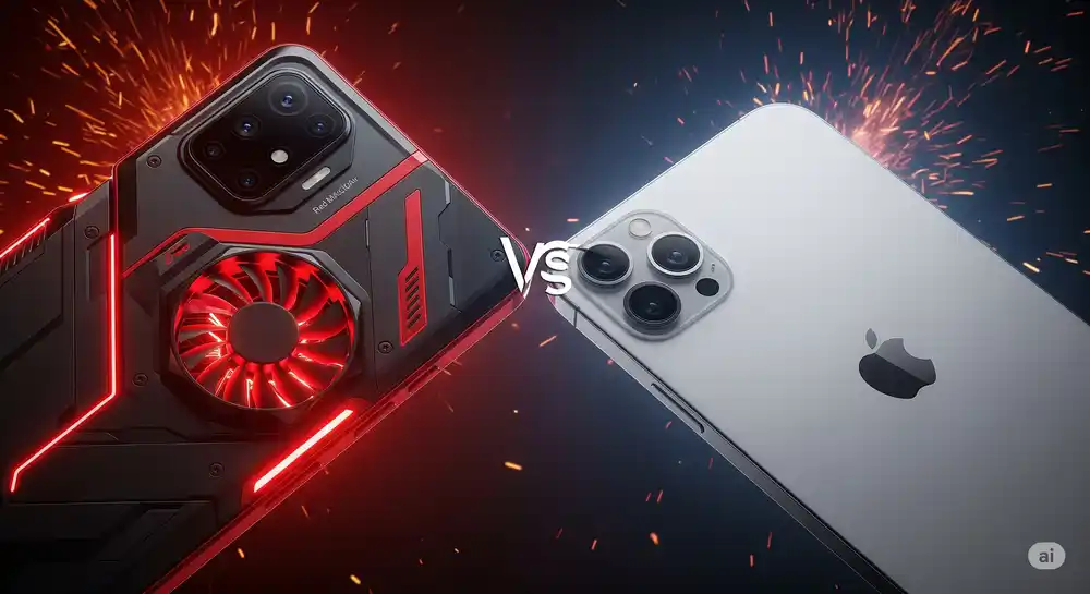 Red Magic 10 Air vs iPhone 16 Pro Max: Gaming, Camera, Battery & More Red Magic 10 Air vs iPhone 16 Pro Max 3