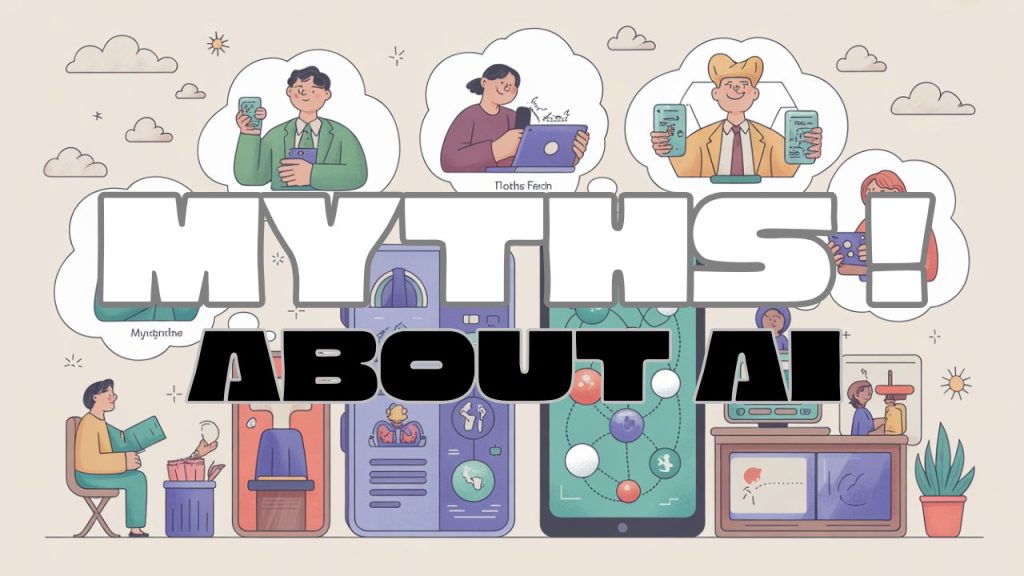 common myths about artificial intelligence illustration