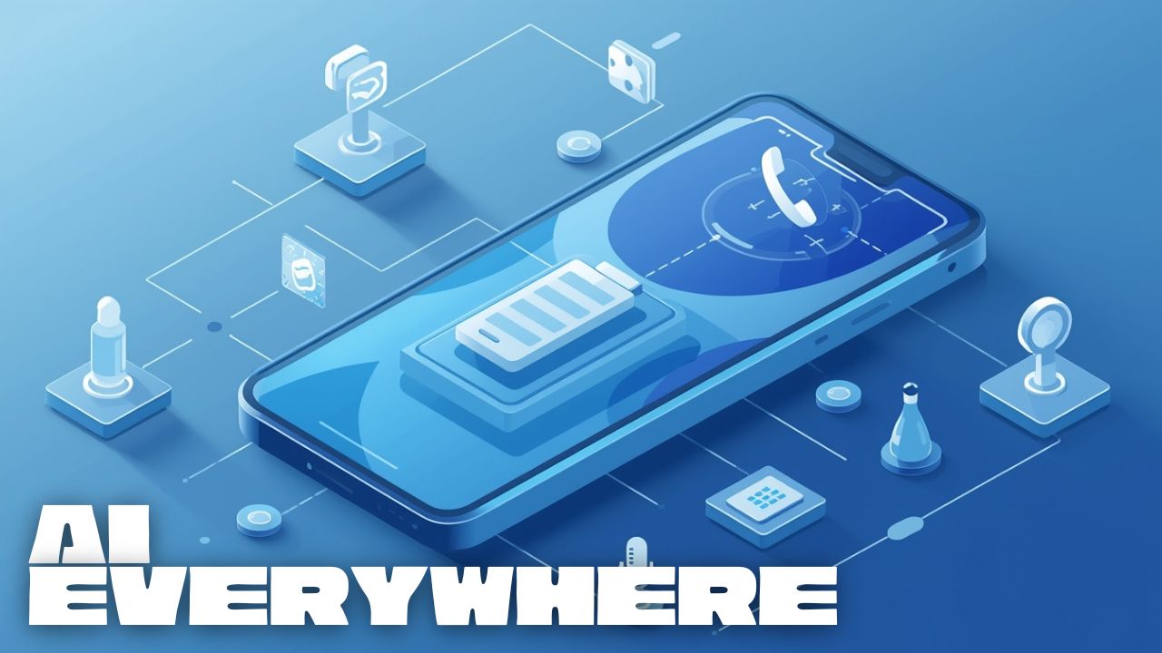 How AI is used in smartphones today illustration