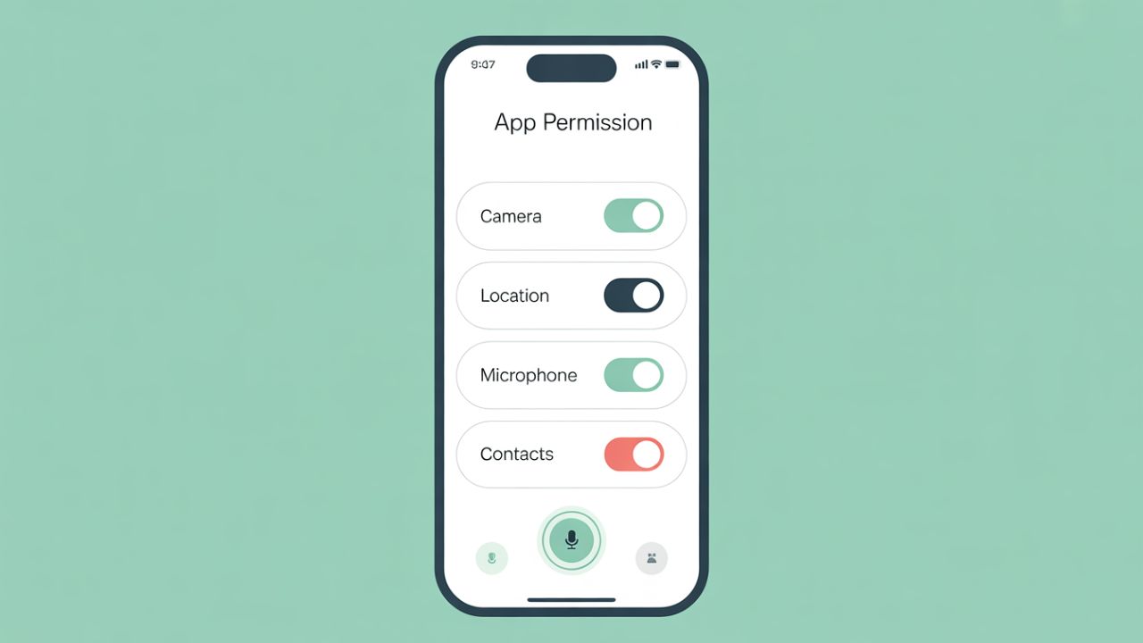 App permissions explained showing mobile app access controls