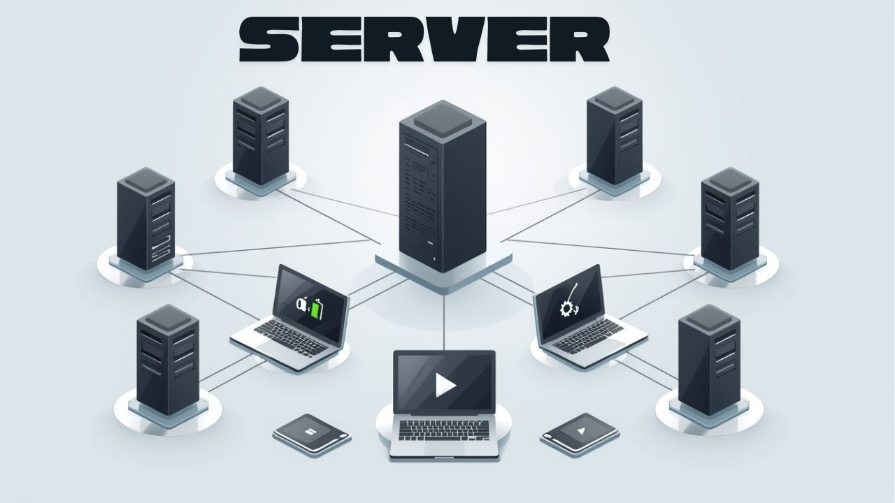 What is a server and how does it work diagram illustration